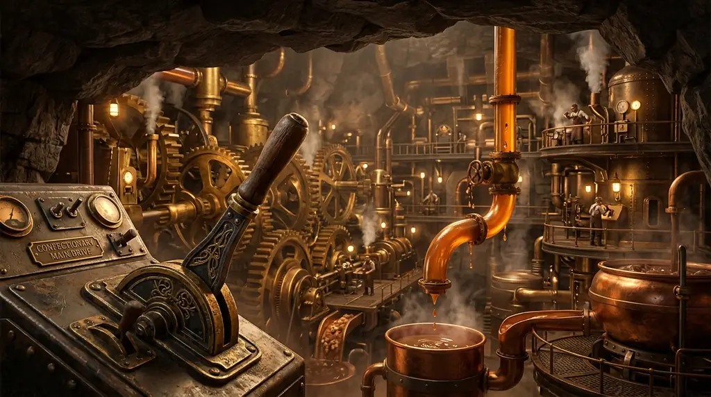 Subterranean brass factory